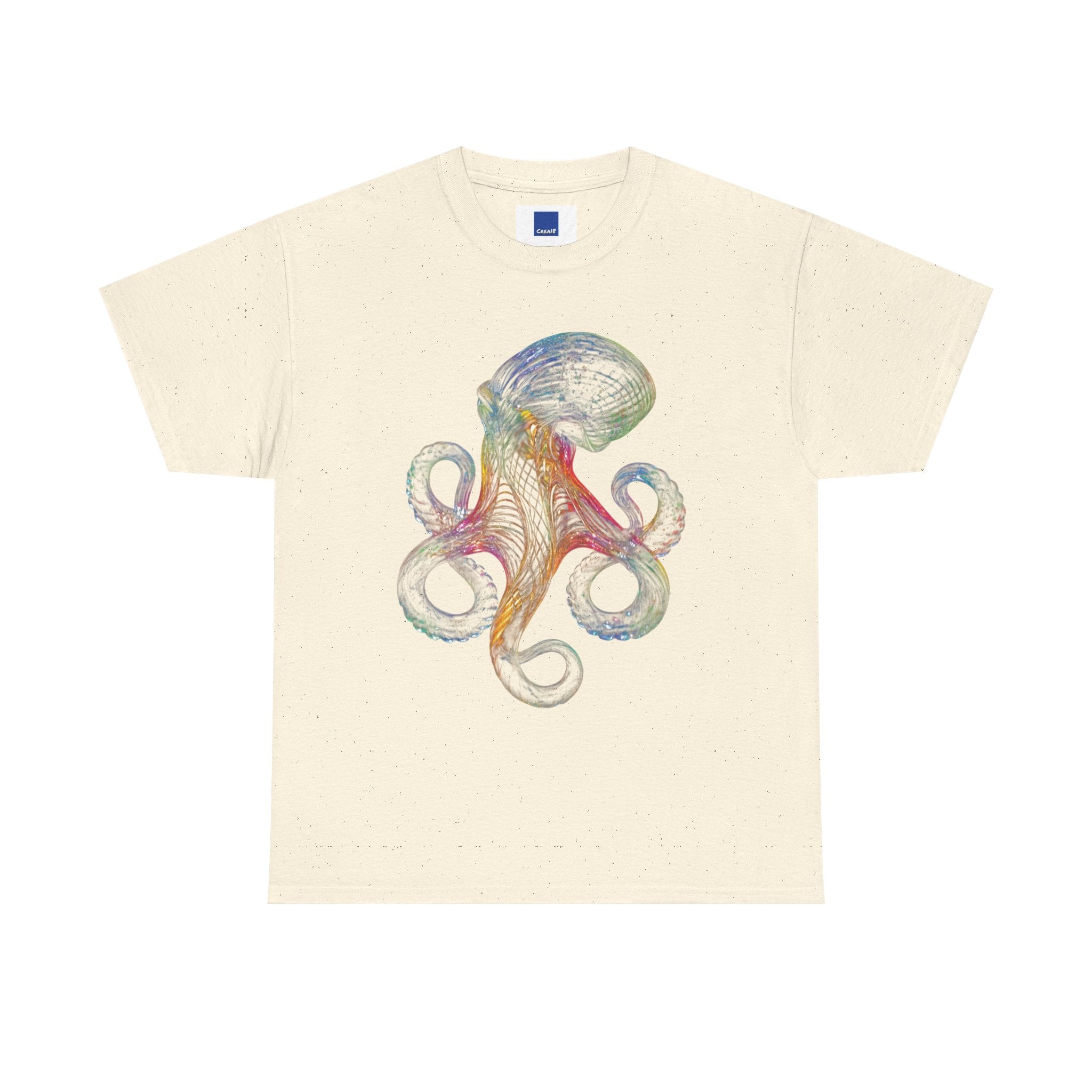Intricate Line Art Octopus T-Shirt | Nautical Sea Creature (R)