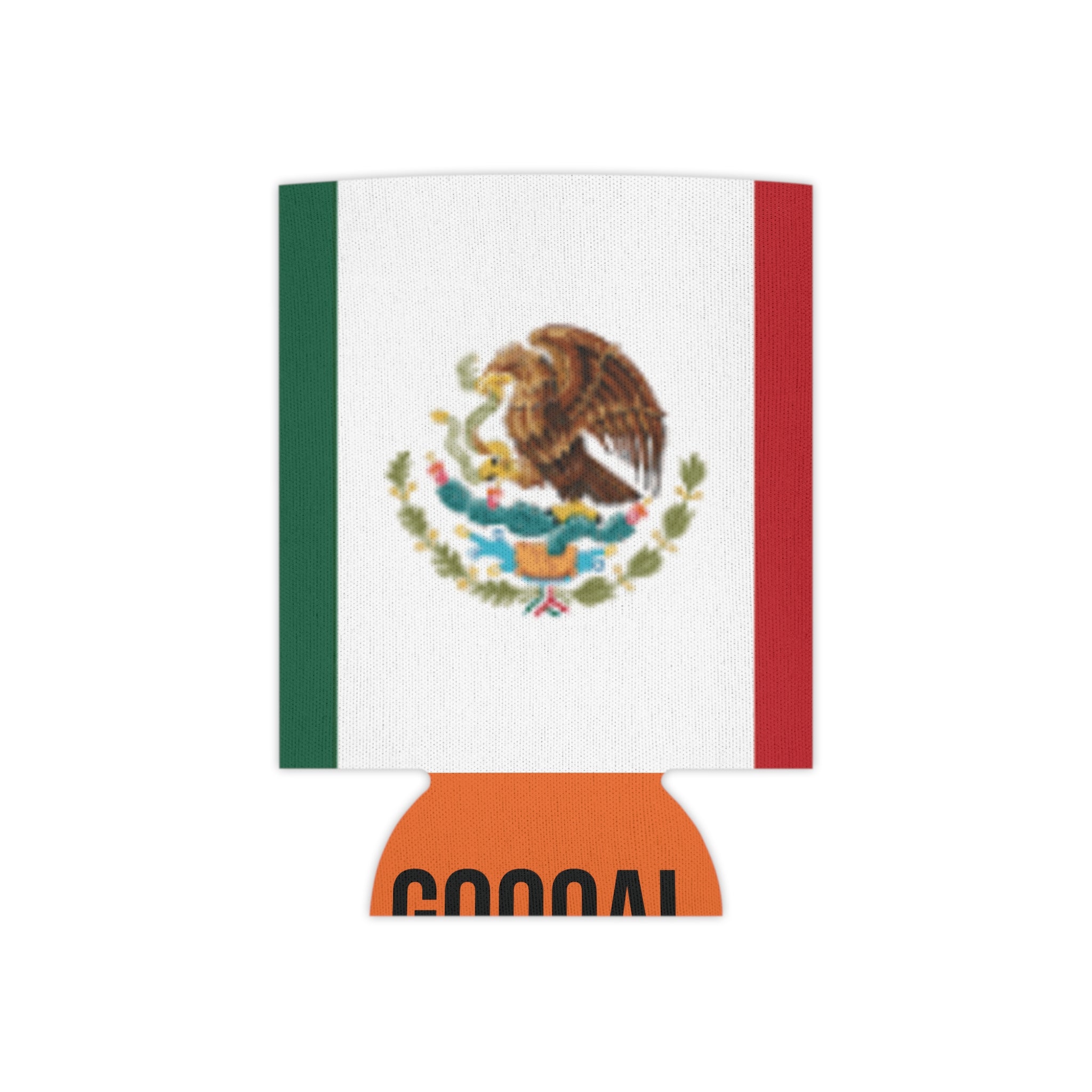 Mexico Flag Can Cooler | Soccer Fan Koozie (GOOOAL Accent)