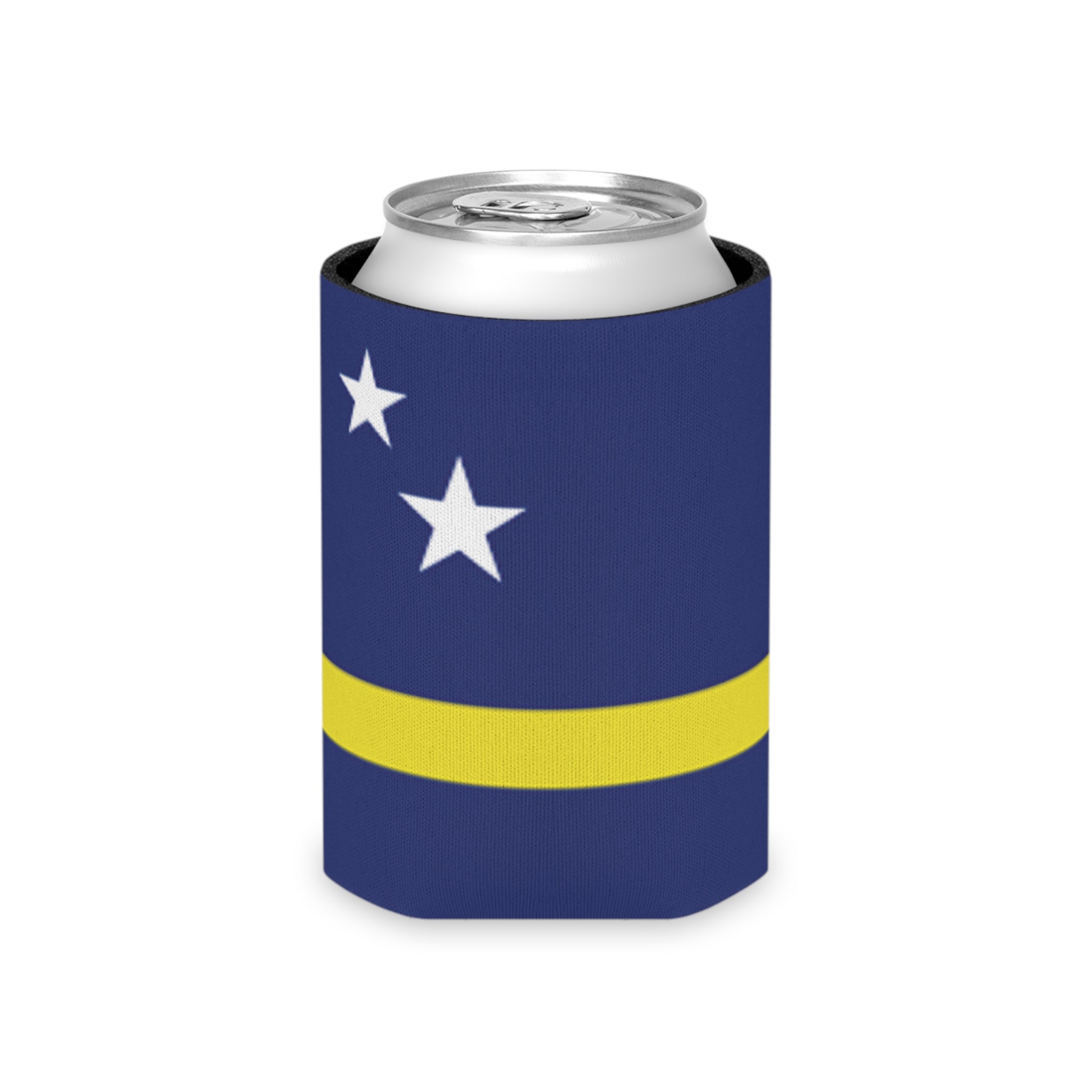 Curaçao Flag Can Cooler | Soccer Fan Koozie (GOOOAL Accent)