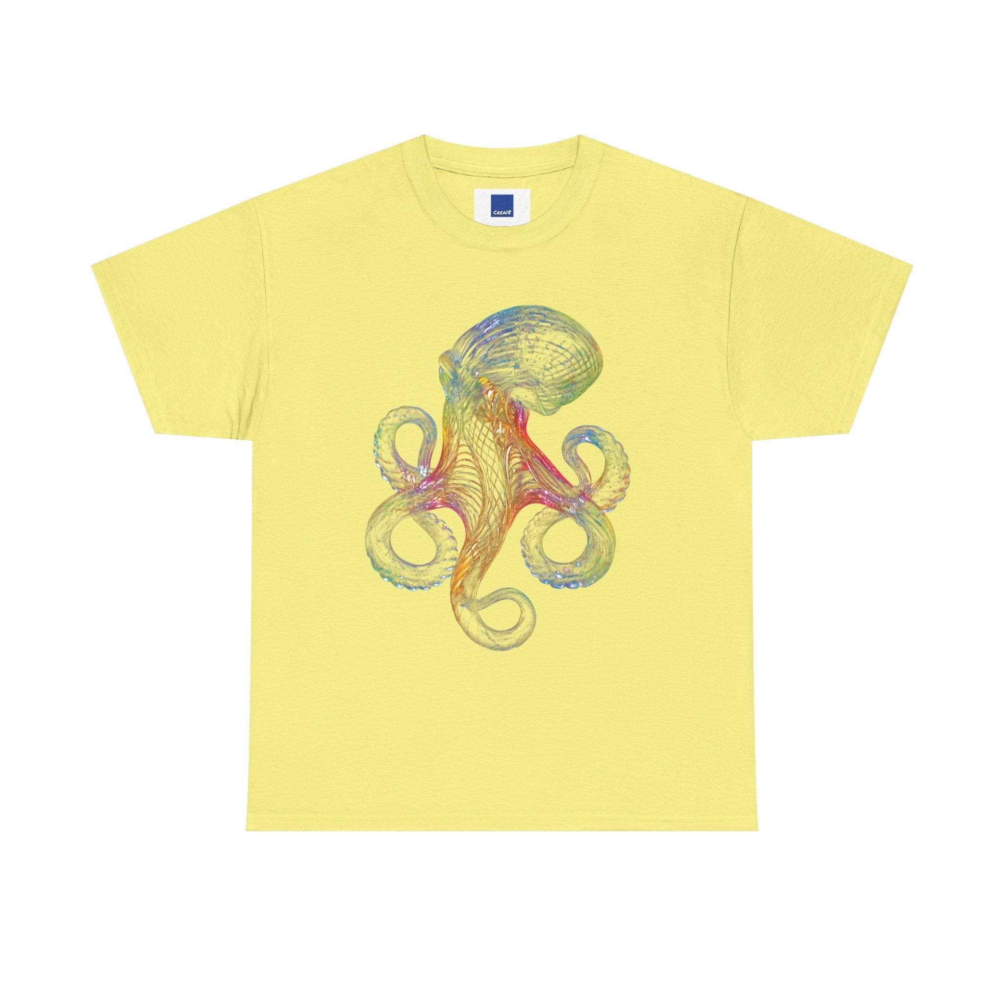 Intricate Line Art Octopus T-Shirt | Nautical Sea Creature (R)