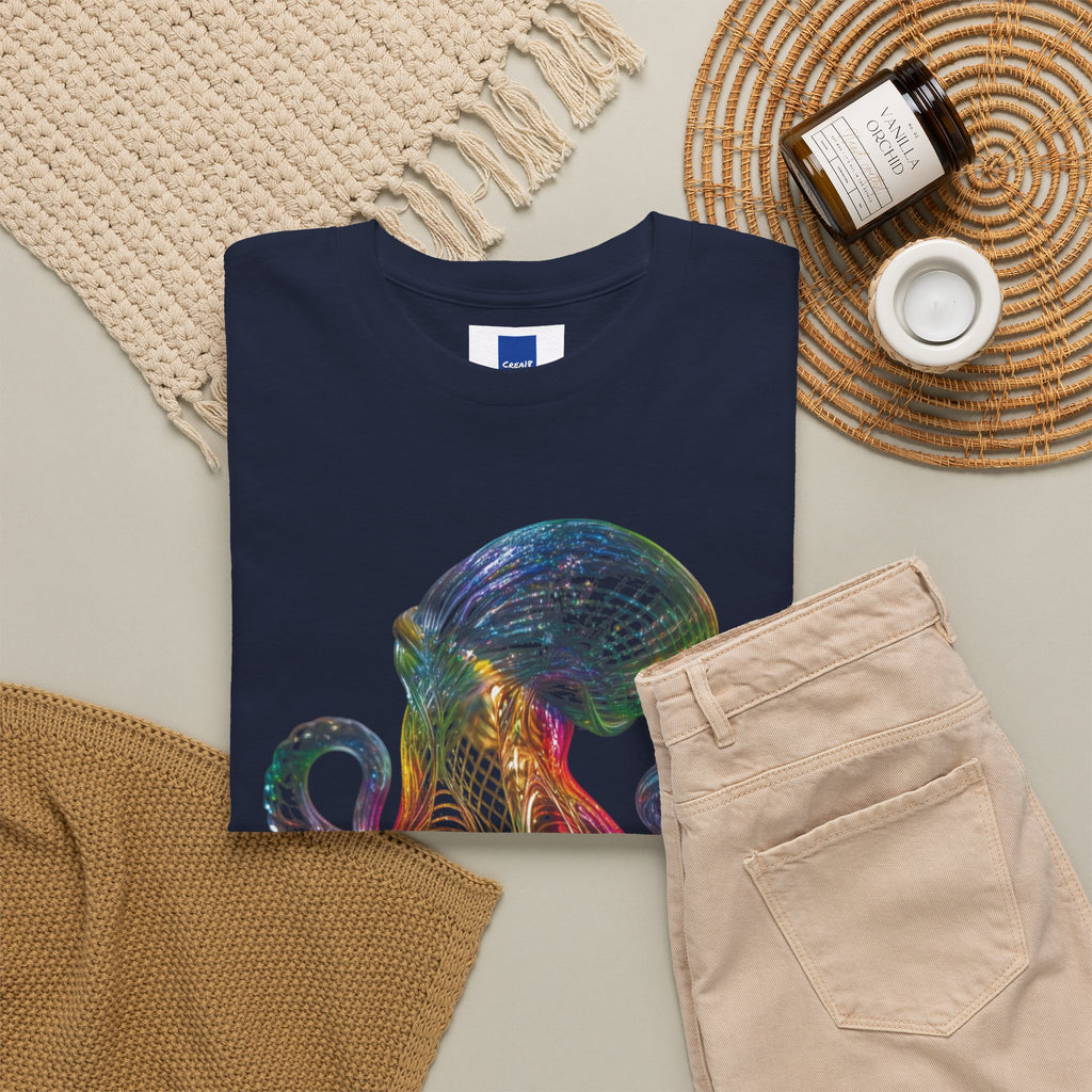 Intricate Line Art Octopus T-Shirt | Nautical Sea Creature (R)