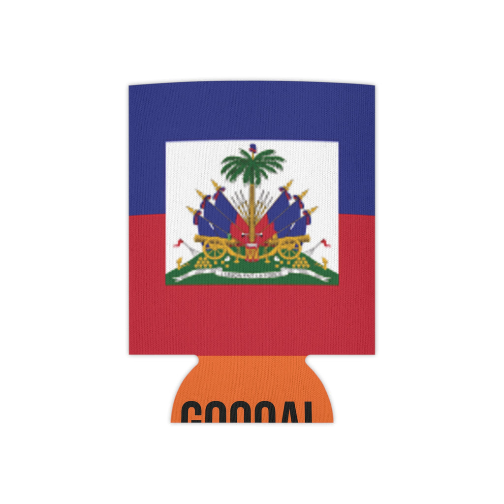 Haiti Flag Can Cooler | Soccer Fan Koozie (GOOOAL Accent)