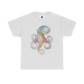 Intricate Line Art Octopus T-Shirt | Nautical Sea Creature (R)