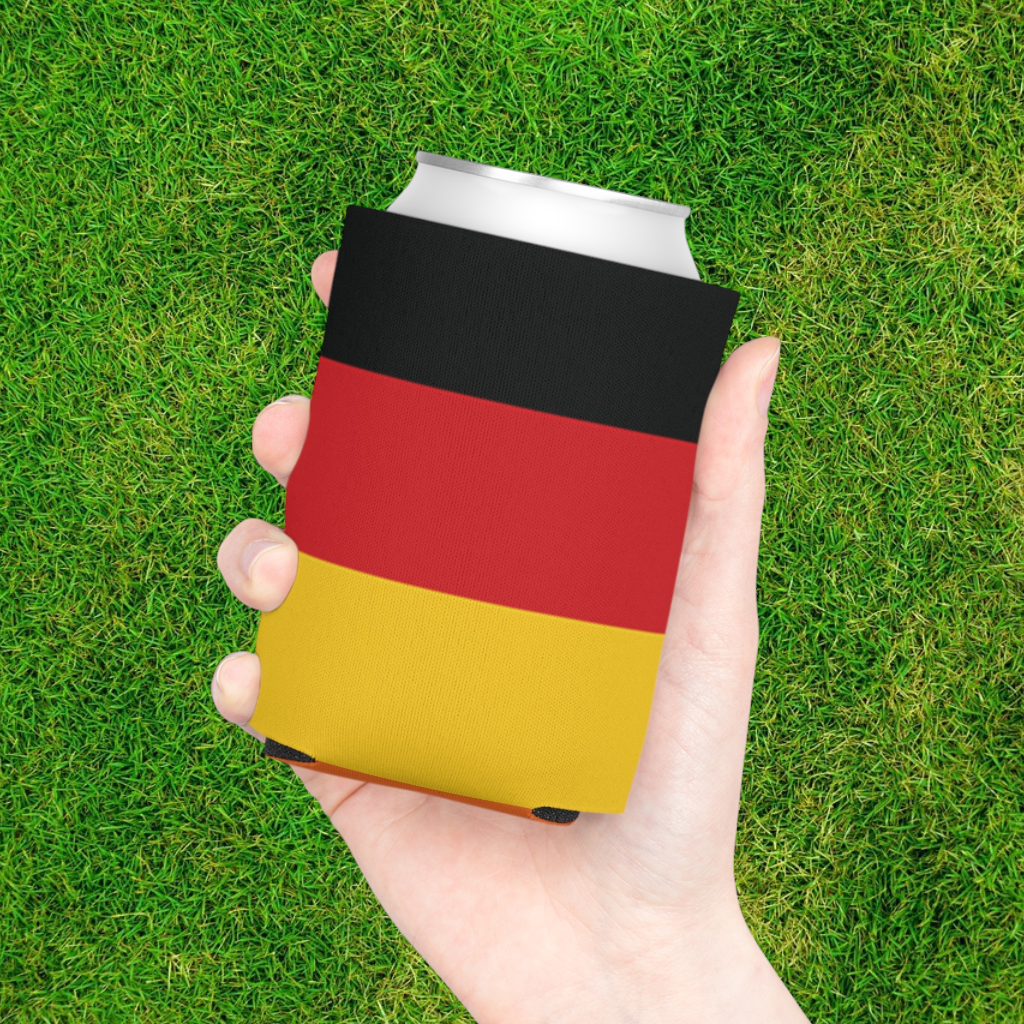 Germany Flag Can Cooler | Soccer Fan Koozie (GOOOAL Accent)