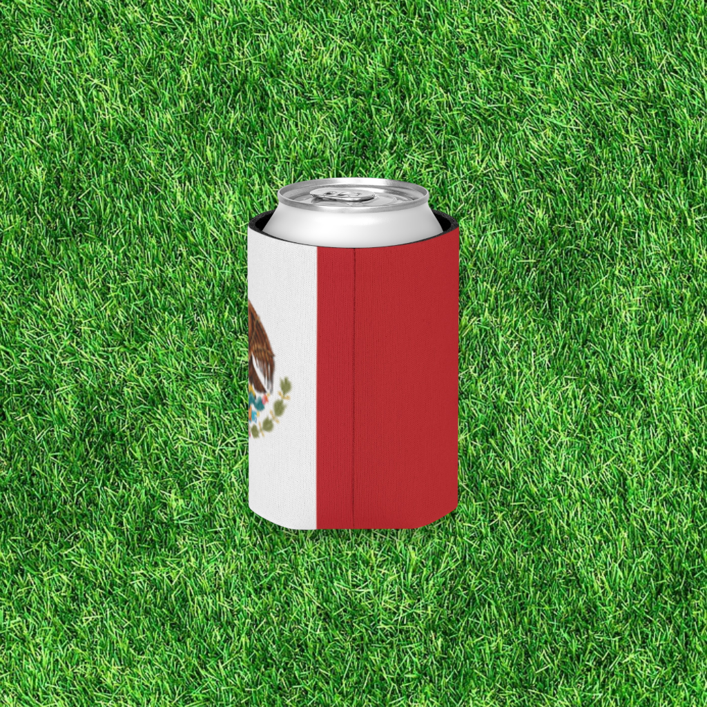 Mexico Flag Can Cooler | Soccer Fan Koozie (GOOOAL Accent)