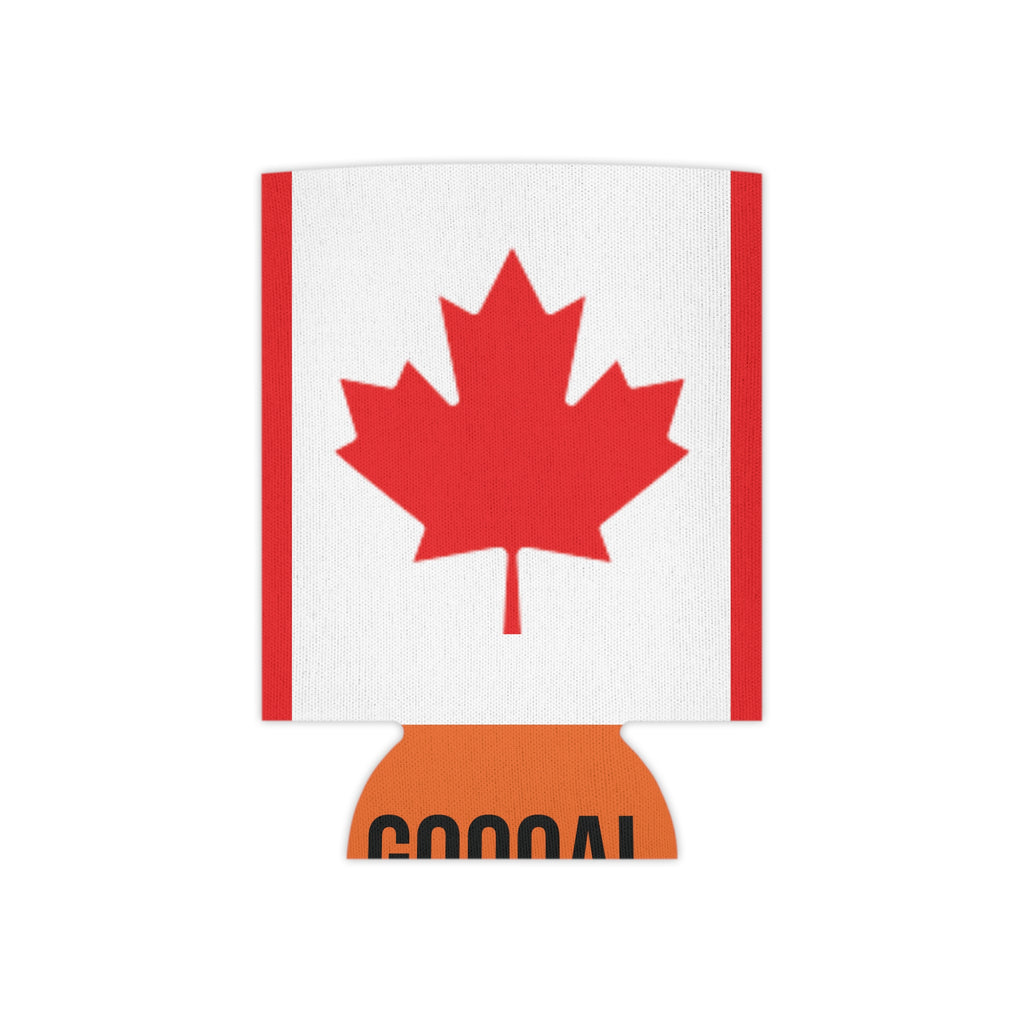 Canada Flag Can Cooler | Soccer Fan Koozie (GOOOAL Accent)