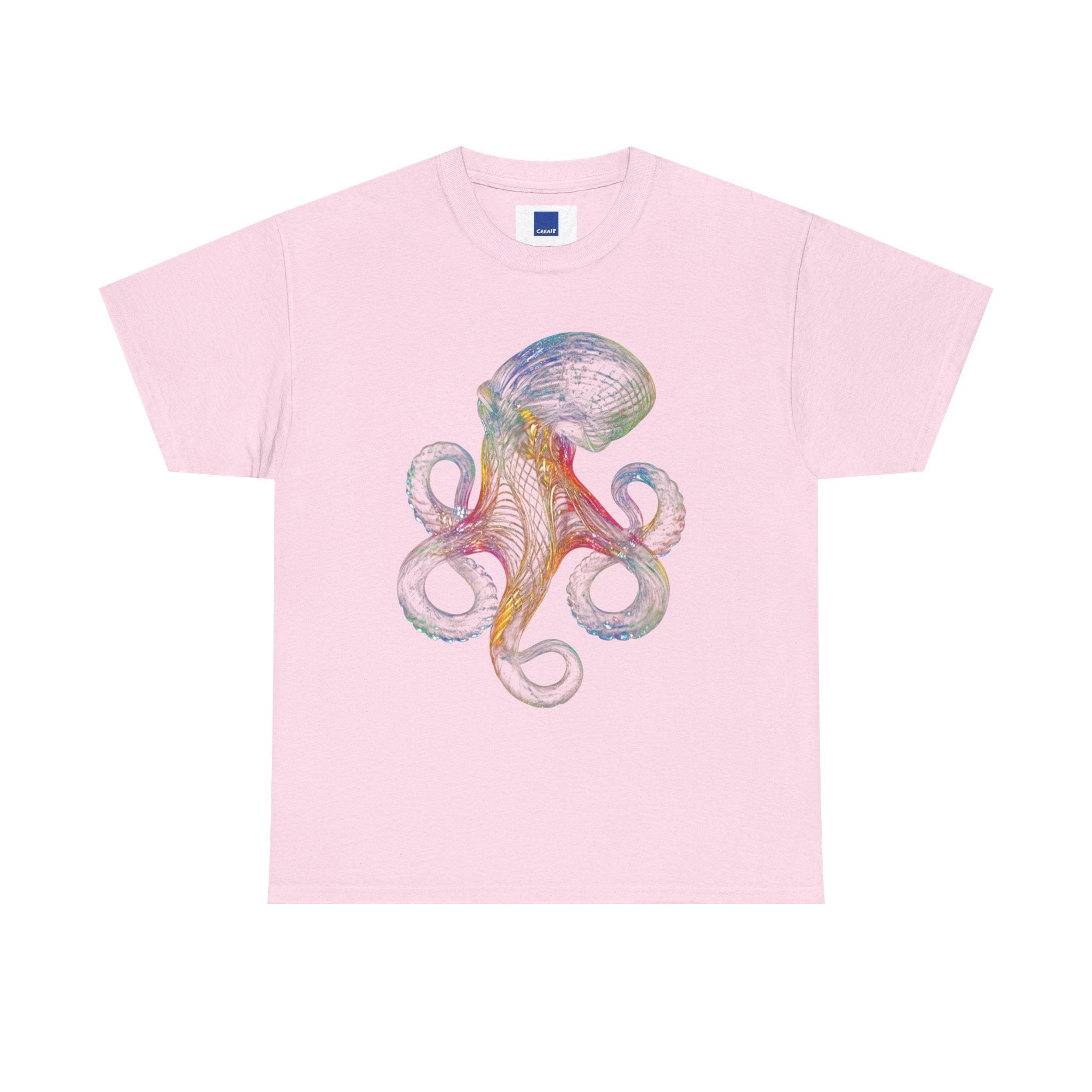Intricate Line Art Octopus T-Shirt | Nautical Sea Creature (R)