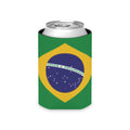 Brazil Flag Can Cooler | Soccer Fan Koozie (GOOOAL Accent)