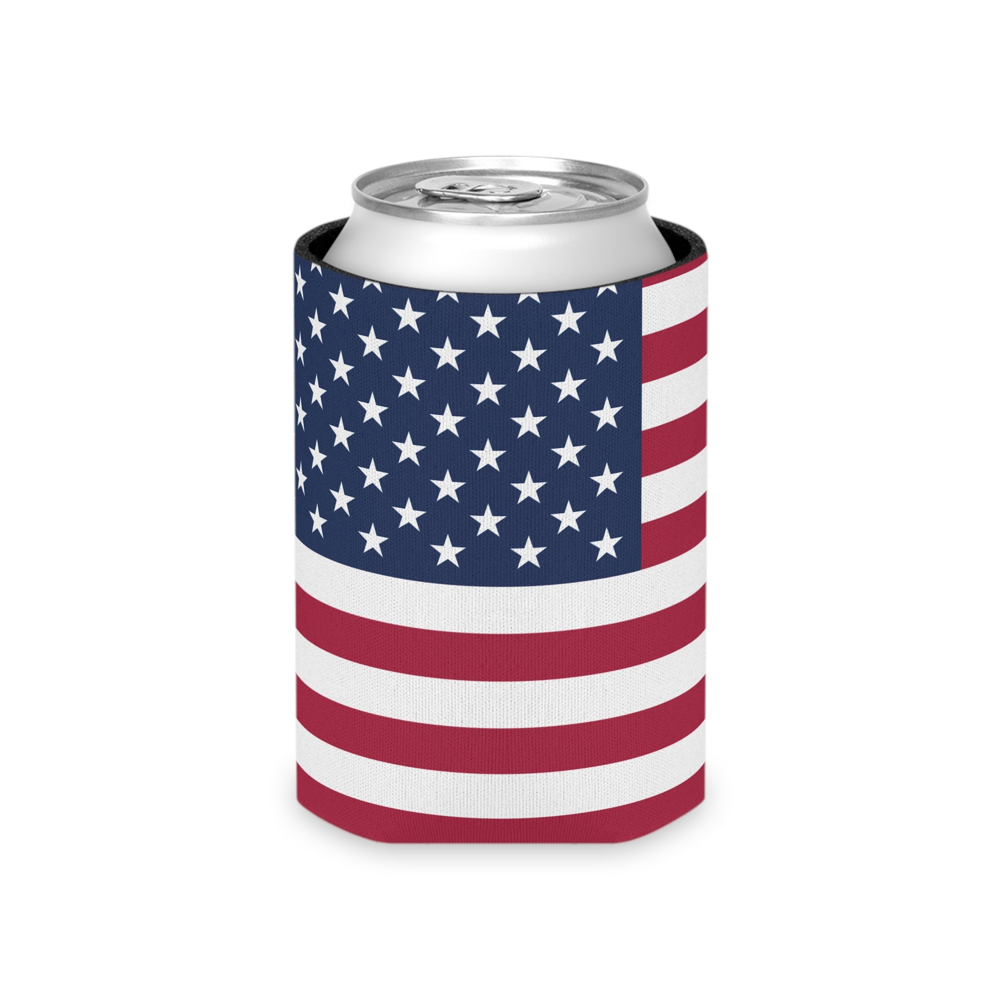 USA Flag Can Cooler | Soccer Fan Koozie (GOOOAL Accent)